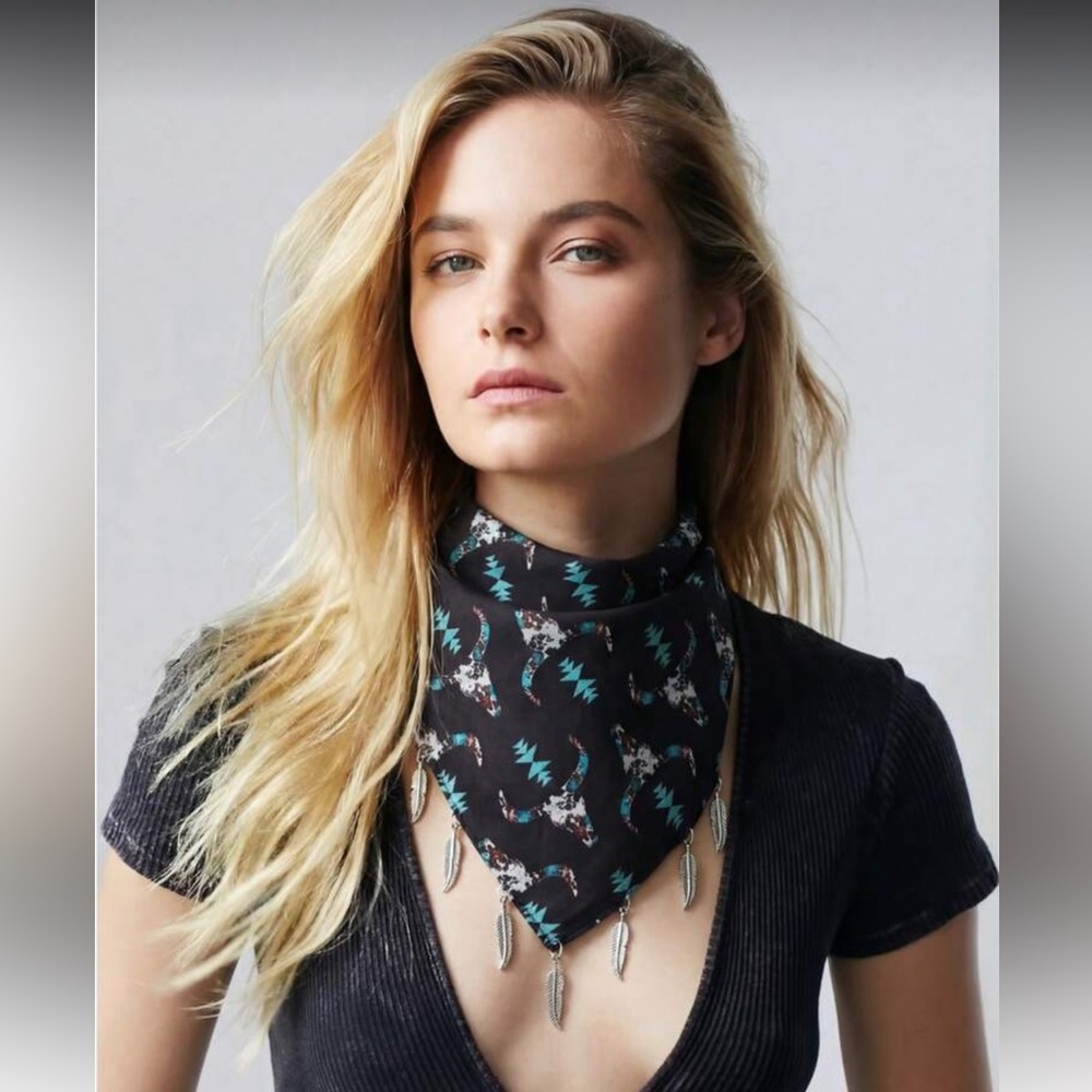 Southwestern Print Bandana Scarf M728